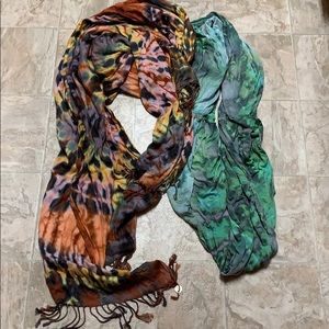 Brightly Twisted Scarves